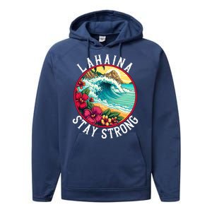 Lahaina Stay Strong Lahaina Fires Maui Strong Support Hawaii Hawaii Fires Performance Fleece Hoodie