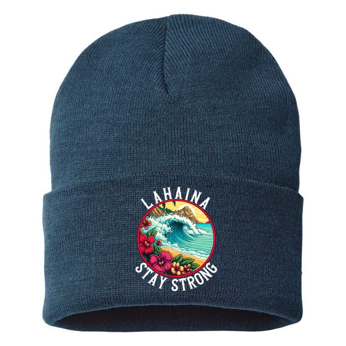 Lahaina Stay Strong Lahaina Fires Maui Strong Support Hawaii Hawaii Fires Sustainable Knit Beanie