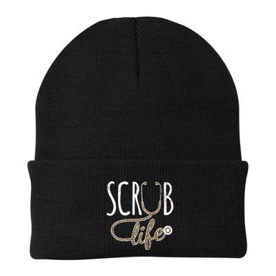Leopard Stethoscope Scrub Life Registered Nurses Life Gift Beanie