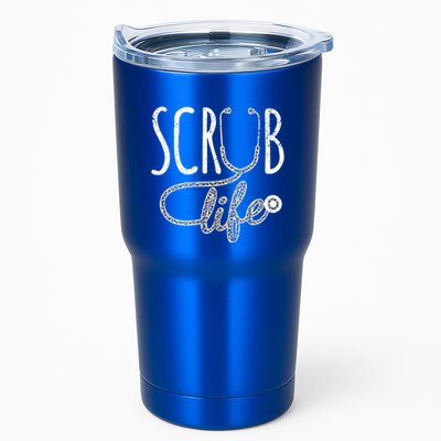 Leopard Stethoscope Scrub Life Registered Nurses Life Gift Tumbler