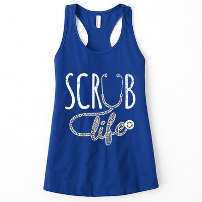 Leopard Stethoscope Scrub Life Registered Nurses Life Gift Womens Tank Top