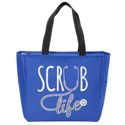 Leopard Stethoscope Scrub Life Registered Nurses Life Gift Zip Tote Bag
