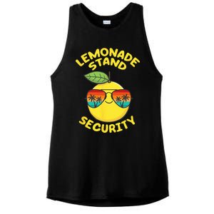 Lemonade Stand Security Cute Lemon Summer Sunglasses Citrus Ladies PosiCharge Tri-Blend Wicking Tank