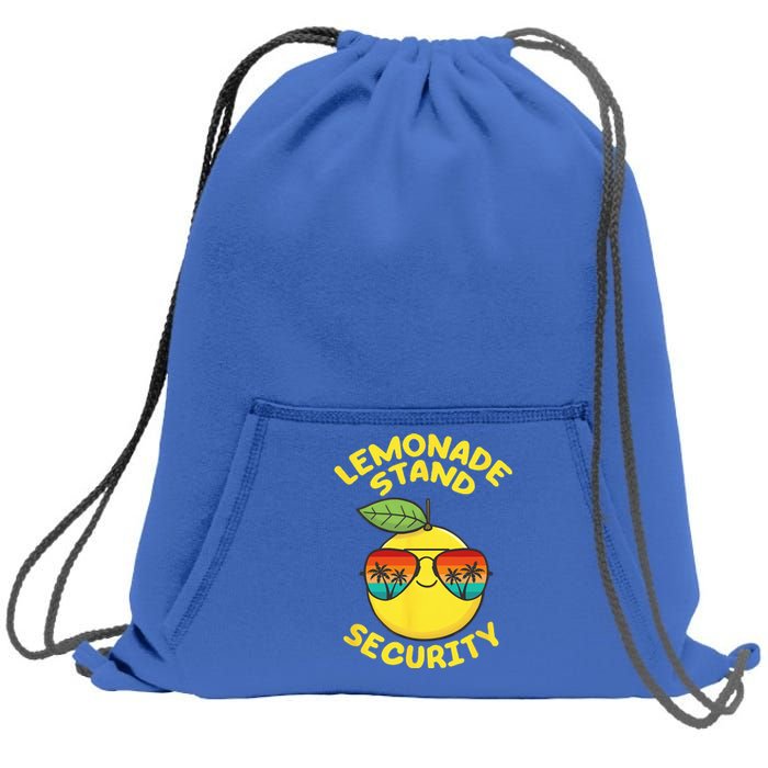 Lemonade Stand Security Cute Lemon Summer Sunglasses Citrus Sweatshirt Cinch Pack Bag