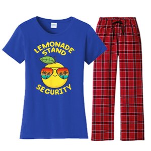 Lemonade Stand Security Cute Lemon Summer Sunglasses Citrus Women's Flannel Pajama Set