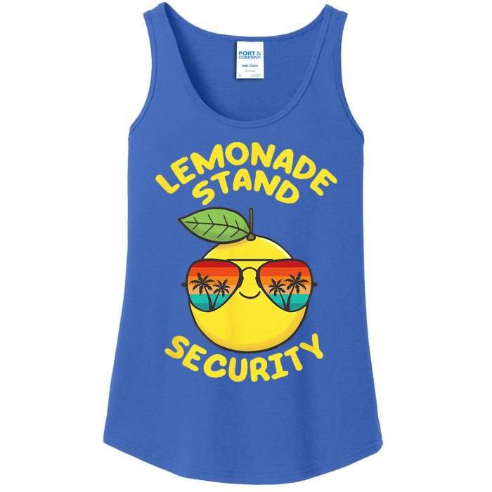 Lemonade Stand Security Cute Lemon Summer Sunglasses Citrus Ladies Essential Tank