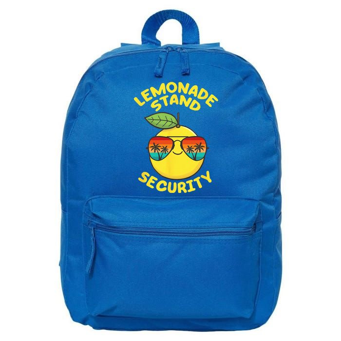 Lemonade Stand Security Cute Lemon Summer Sunglasses Citrus 16 in Basic Backpack