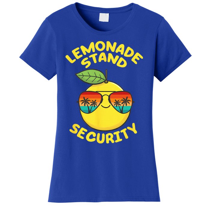 Lemonade Stand Security Cute Lemon Summer Sunglasses Citrus Women's T-Shirt