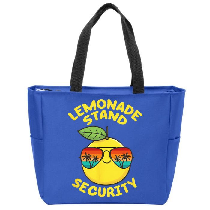 Lemonade Stand Security Cute Lemon Summer Sunglasses Citrus Zip Tote Bag