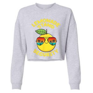 Lemonade Stand Security Cute Lemon Summer Sunglasses Citrus Cropped Pullover Crew