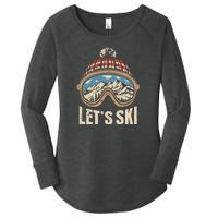 Lets Ski Skiing Lover Women's Perfect Tri Tunic Long Sleeve Shirt