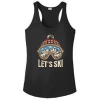 Lets Ski Skiing Lover Ladies PosiCharge Competitor Racerback Tank