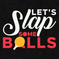 Let's Slap Some Balls Table Tennis Ping Pong Paddle Ladies PosiCharge Tri-Blend Wicking Tank