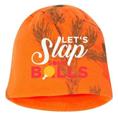 Let's Slap Some Balls Table Tennis Ping Pong Paddle Kati - Camo Knit Beanie