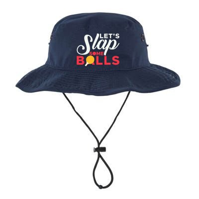 Let's Slap Some Balls Table Tennis Ping Pong Paddle Bucket Hat