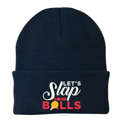Let's Slap Some Balls Table Tennis Ping Pong Paddle Beanie