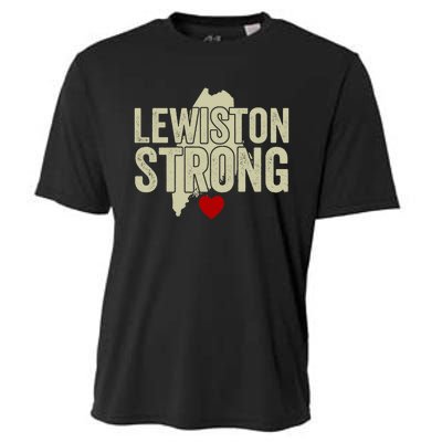 Lewiston Strong Support Lewiston Cooling Performance Crew T-Shirt