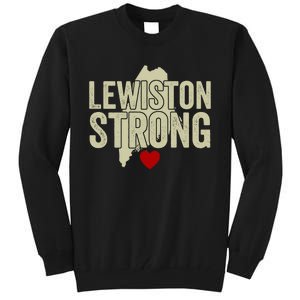 Lewiston Strong Support Lewiston Tall Sweatshirt