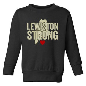 Lewiston Strong Support Lewiston Toddler Sweatshirt