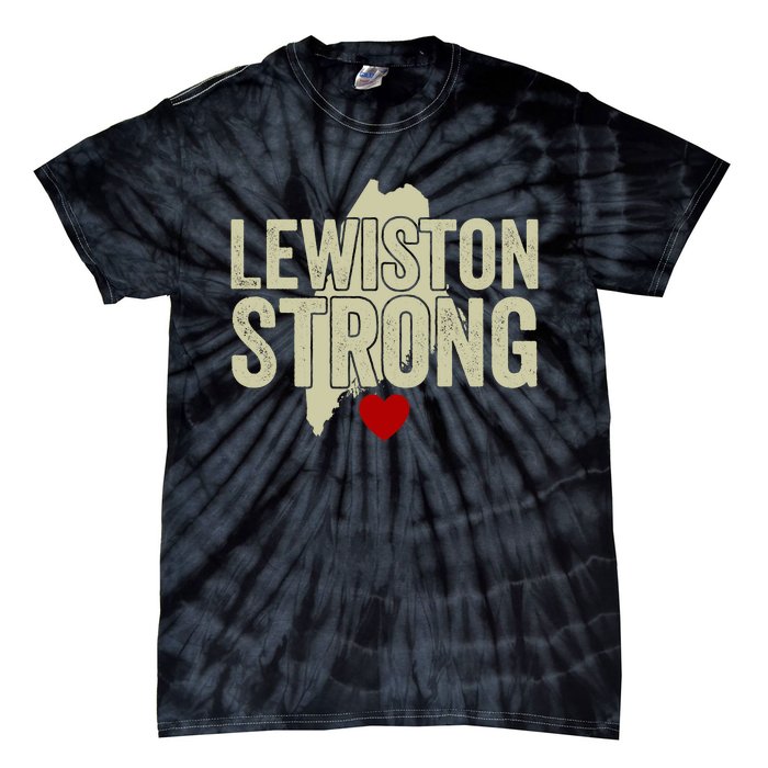 Lewiston Strong Support Lewiston Tie-Dye T-Shirt