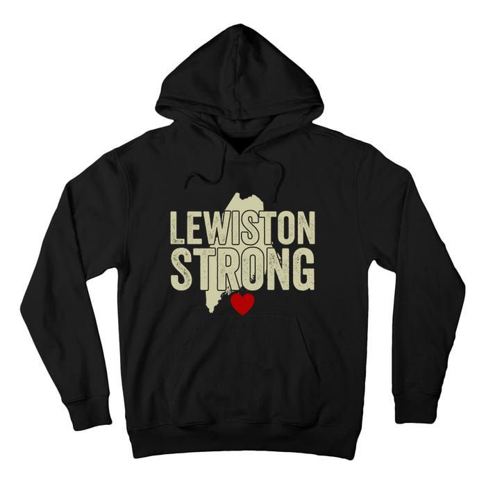 Lewiston Strong Support Lewiston Tall Hoodie