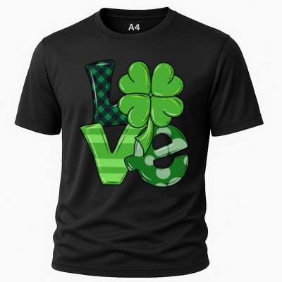 Love Shamrock St Patricks Day Performance Shirt