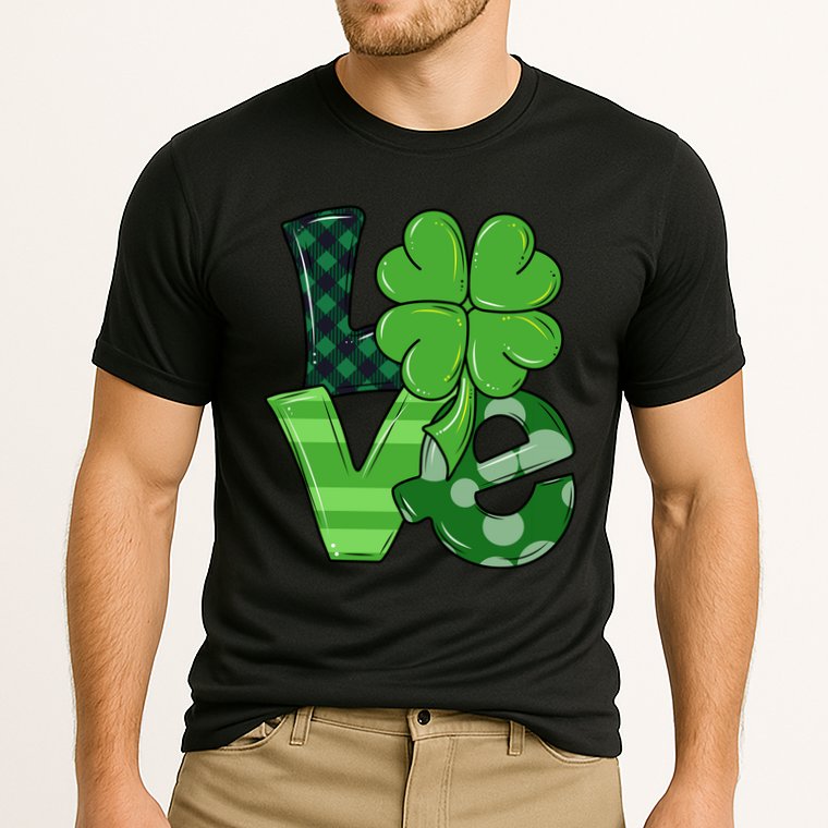 Love Shamrock St Patricks Day Cooling Performance Crew T-Shirt
