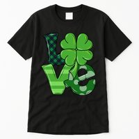 Love Shamrock St Patricks Day Tall T-Shirt