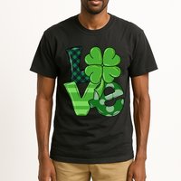 Love Shamrock St Patricks Day Tall T-Shirt