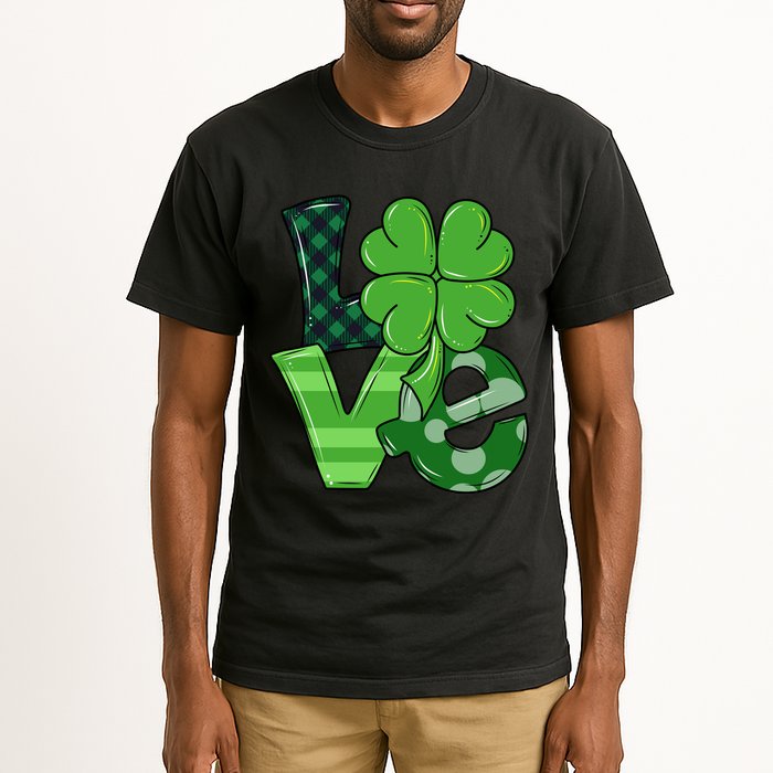 Love Shamrock St Patricks Day Tall T-Shirt