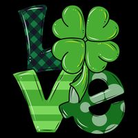 Love Shamrock St Patricks Day Tall T-Shirt