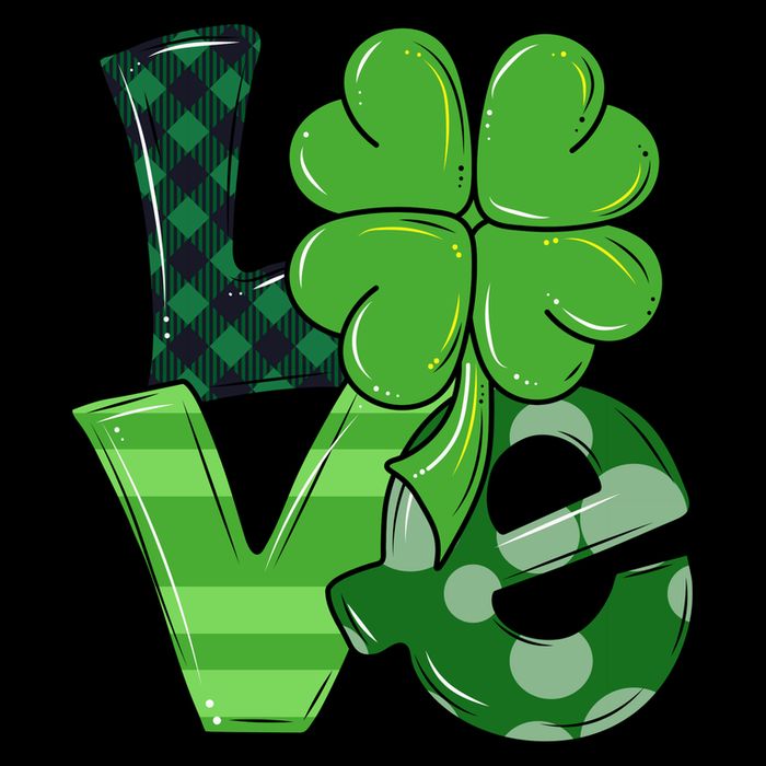Love Shamrock St Patricks Day Tall T-Shirt