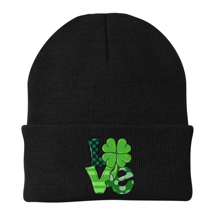 Love Shamrock St Patricks Day Beanie