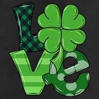 Love Shamrock St Patricks Day Beanie