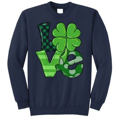 Love Shamrock St Patricks Day Sweatshirt