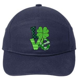 Love Shamrock St Patricks Day 7-Panel Snapback Hat