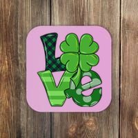 Love Shamrock St Patricks Day Coaster