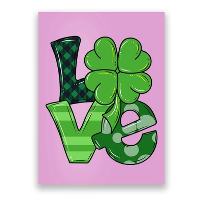 Love Shamrock St Patricks Day Poster