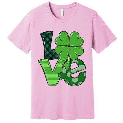 Love Shamrock St Patricks Day Premium T-Shirt