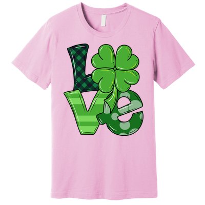 Love Shamrock St Patricks Day Premium T-Shirt