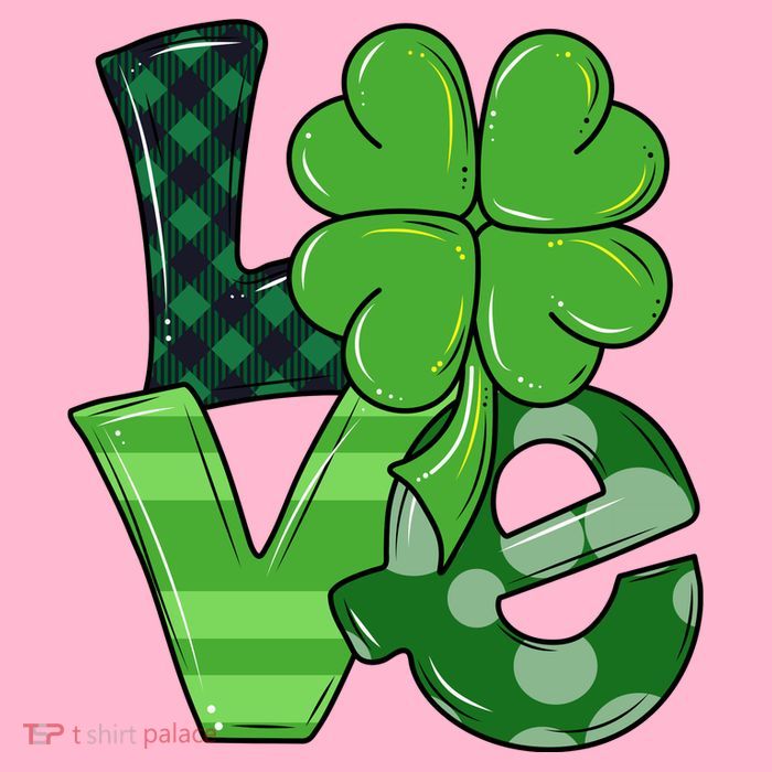 Love Shamrock St Patricks Day Women's V-Neck T-Shirt