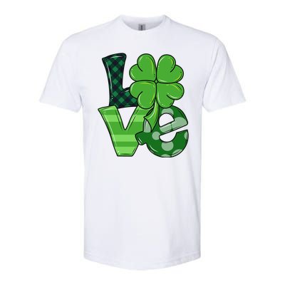 Love Shamrock St Patricks Day Softstyle® CVC T-Shirt