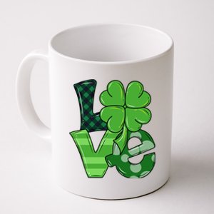 Love Shamrock St Patricks Day Coffee Mug