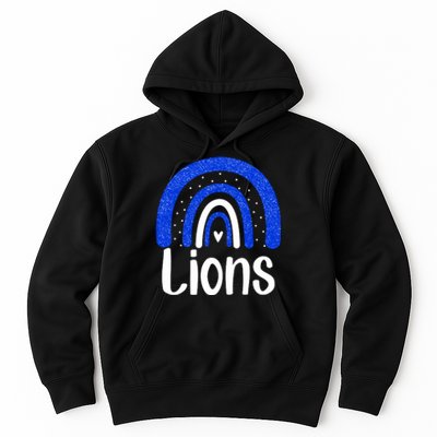 Lions School Sports Fan Team Spirit Hoodie