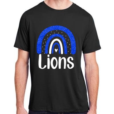 Lions School Sports Fan Team Spirit Adult ChromaSoft Performance T-Shirt