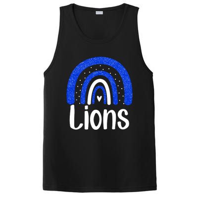 Lions School Sports Fan Team Spirit PosiCharge Competitor Tank