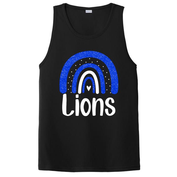 Lions School Sports Fan Team Spirit PosiCharge Competitor Tank