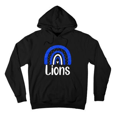 Lions School Sports Fan Team Spirit Tall Hoodie