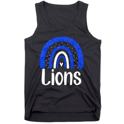 Lions School Sports Fan Team Spirit Tank Top