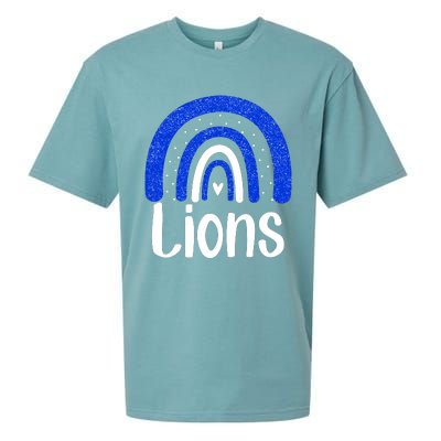 Lions School Sports Fan Team Spirit Sueded Cloud Jersey T-Shirt